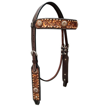 Bar H Equine Genuine Western American Leather Horse Breast Collar